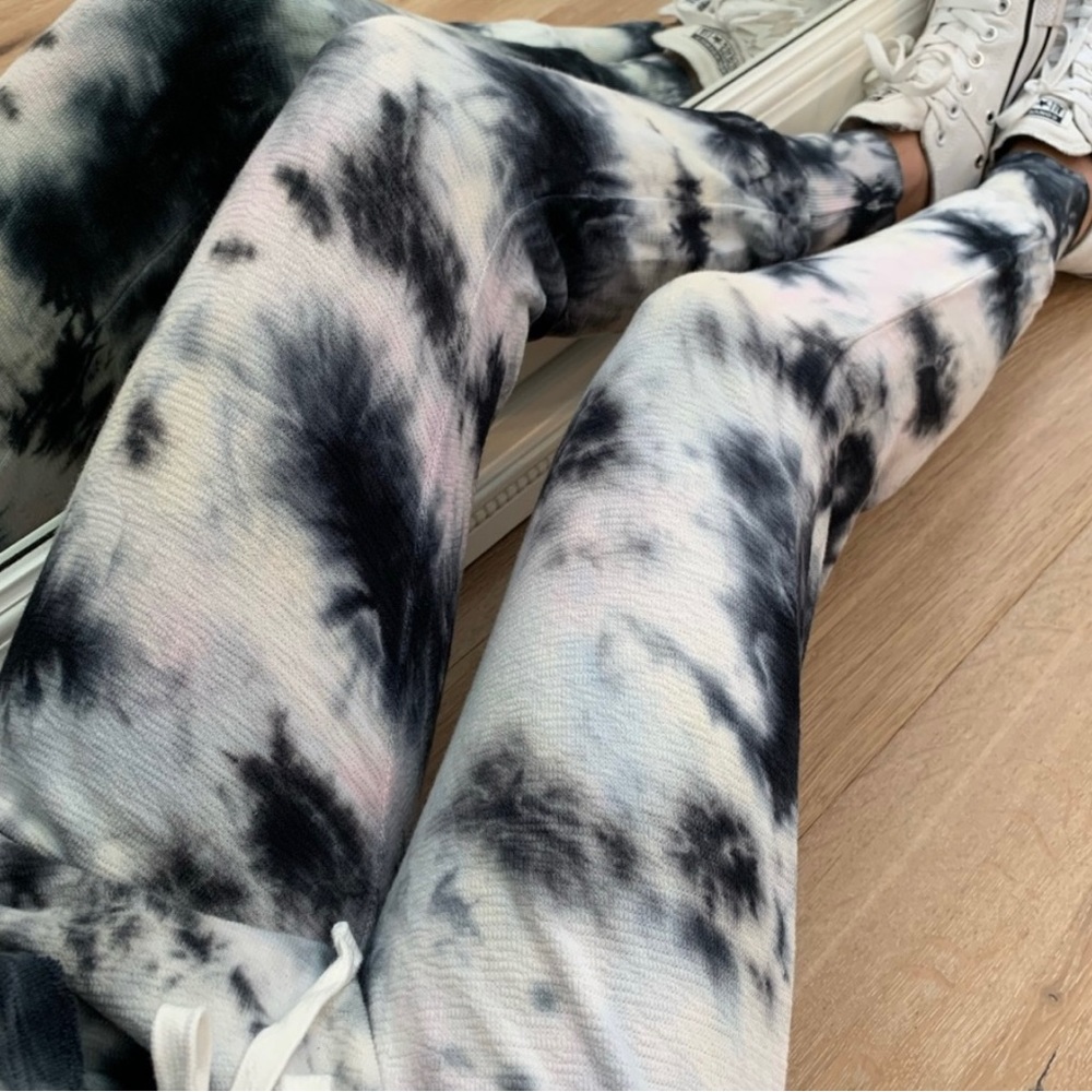Night Owl Tie Dye Joggers - Dark Navy